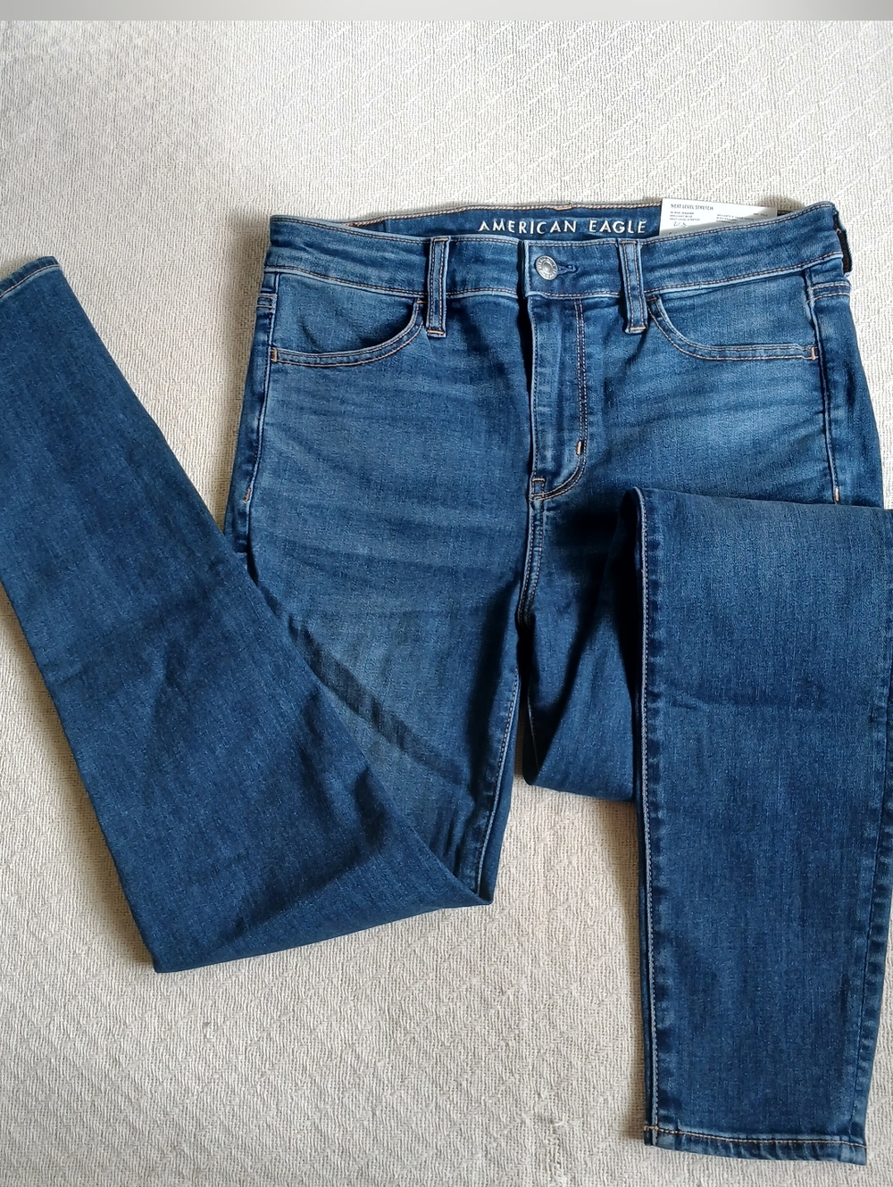 aeo ♡ hi-rise jegging next level stretch jeans american eagle 10